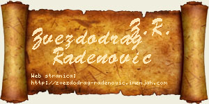 Zvezdodrag Radenović vizit kartica